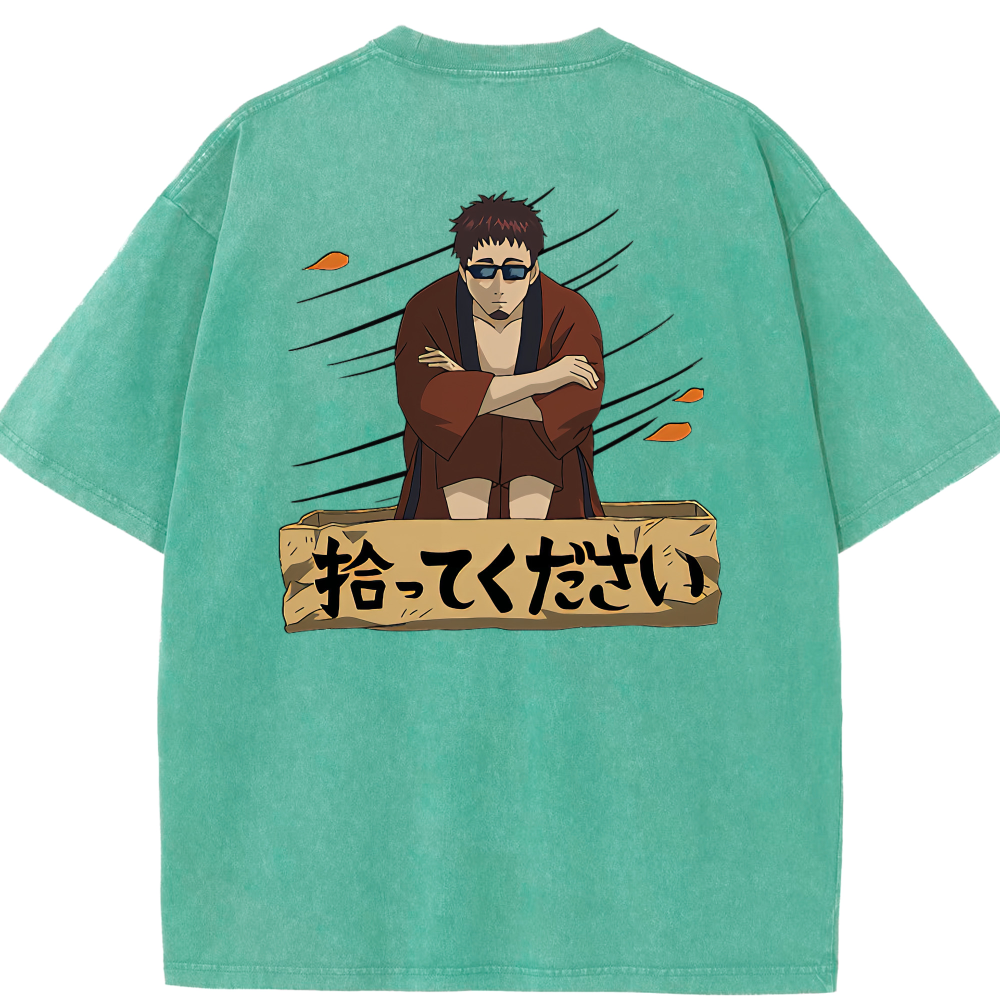（画像用） ぎんたま 坂田銀時（さかたぎんとき） 神楽 志村新八（しむら しんぱち） GINTAMA Sakata Gintoki Kagura Shimura Shinpachi 綿100% ヴィンテージ風 半袖Tシャツ（背面プリント）